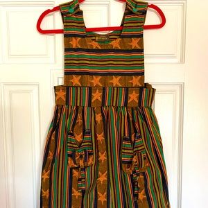 Guy Laroche vintage pinafore boho dress XS